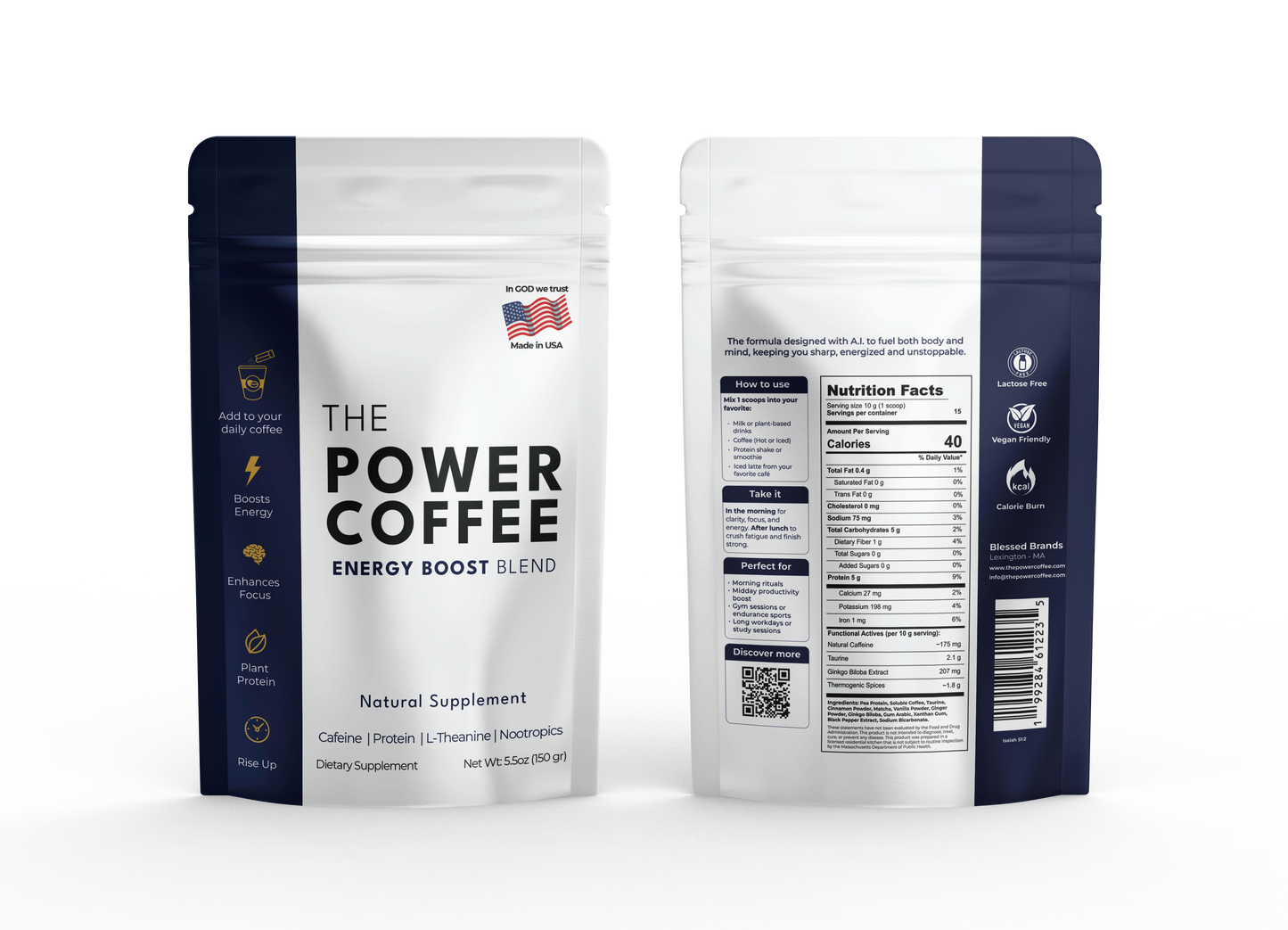 The Power Coffee (15 days pack) Blessed Brands LLC
