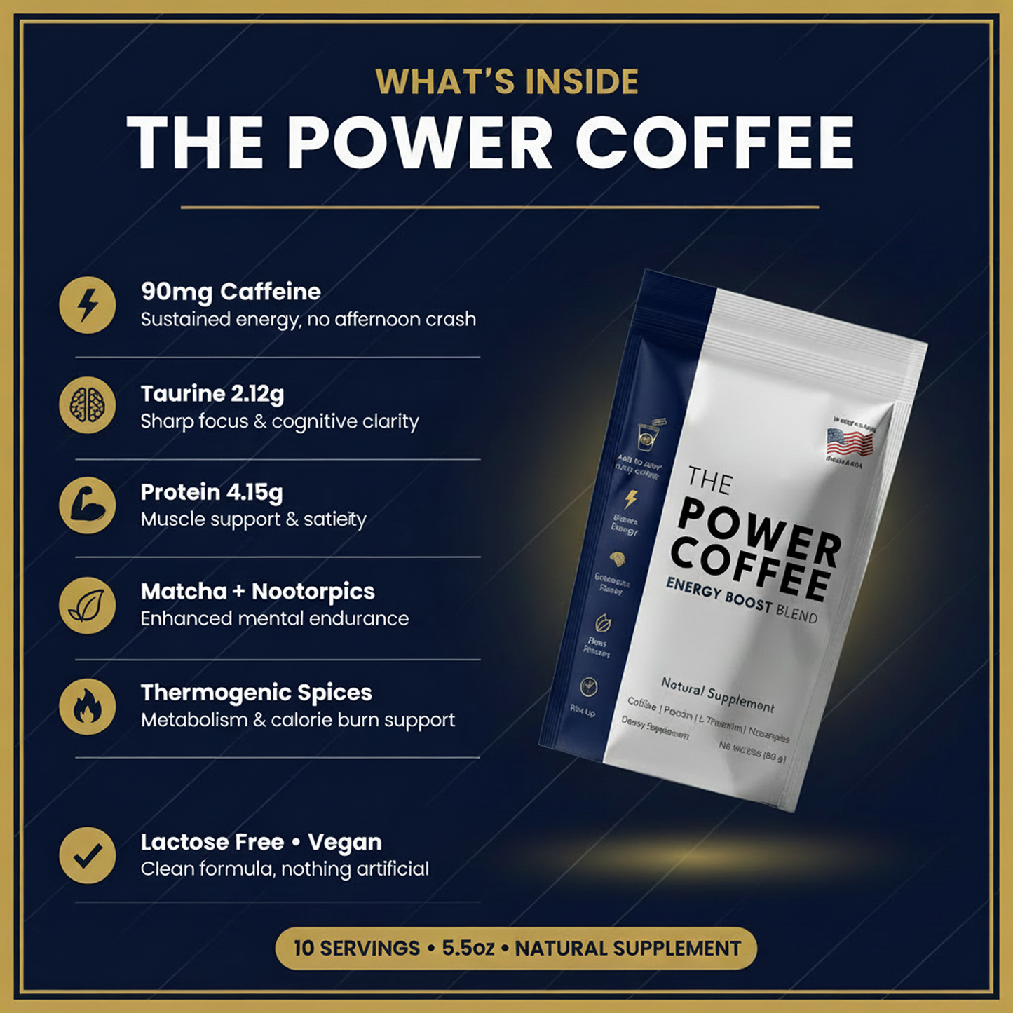 The Power Coffee (10 days pack) Blessed Brands LLC