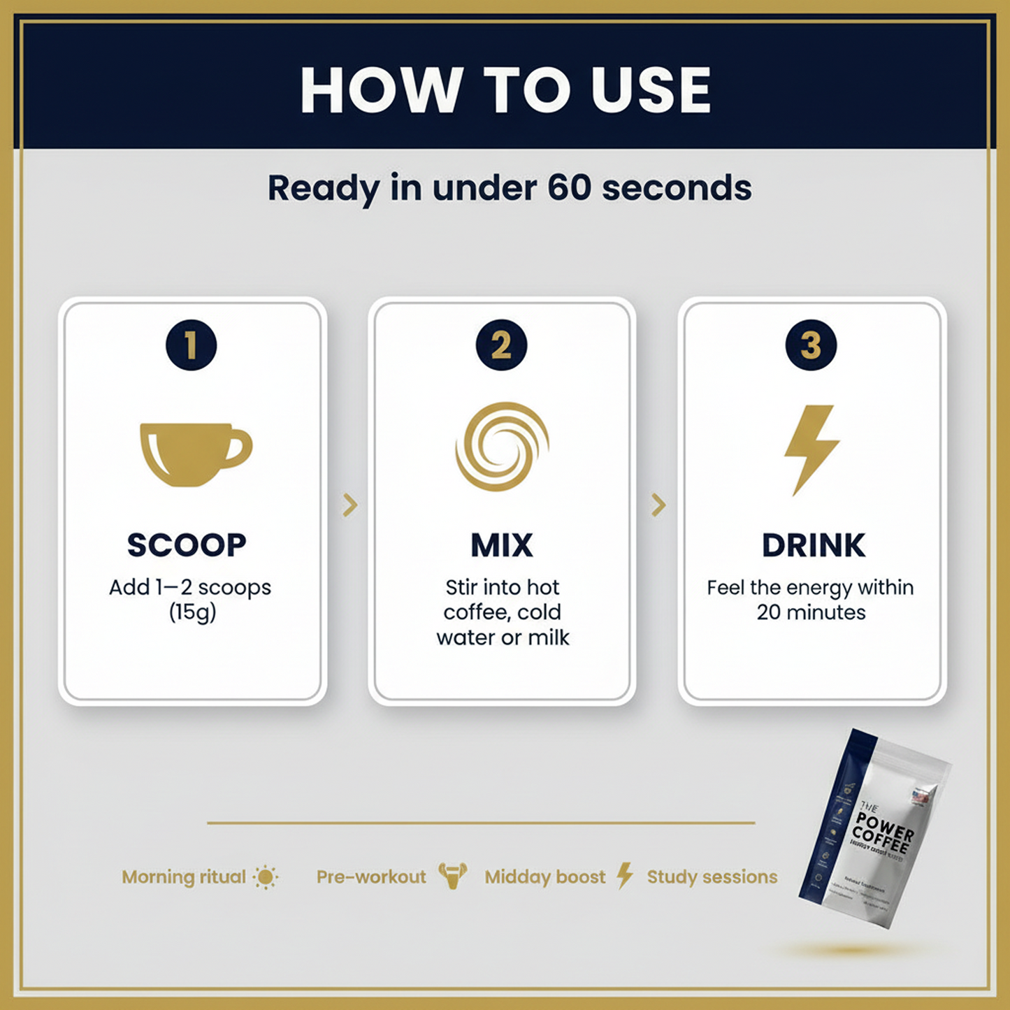The Power Coffee (10 days pack) Blessed Brands LLC