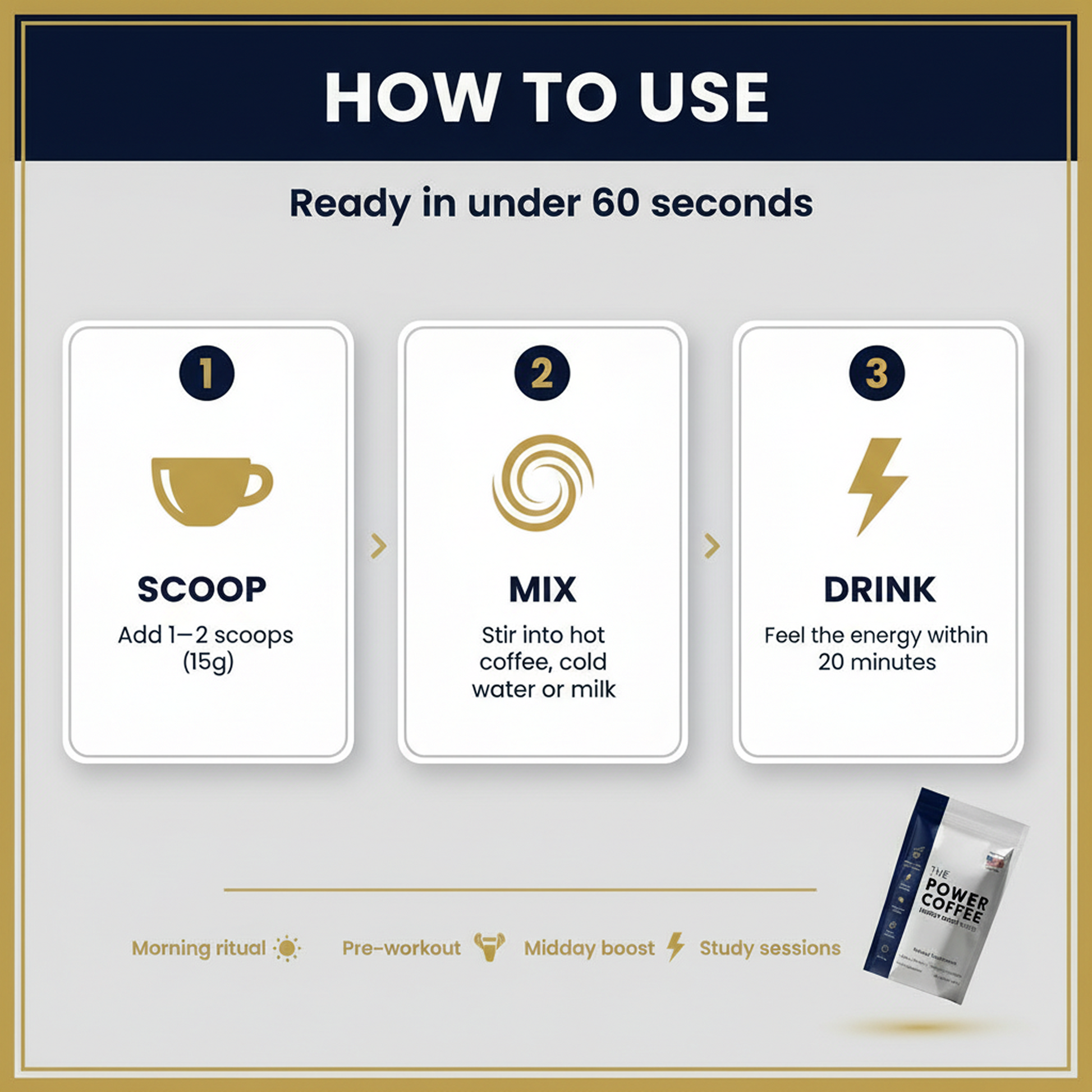 The Power Coffee (10 days pack) Blessed Brands LLC